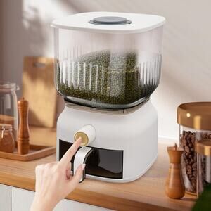 22lbs Rice Dispenser, Large Sealed Grain Storage (Set of 2)